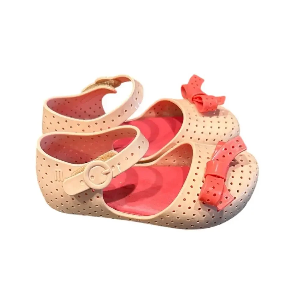 Mini Melissa Furadinha Pop BB shoes with bow Toddler Size 9